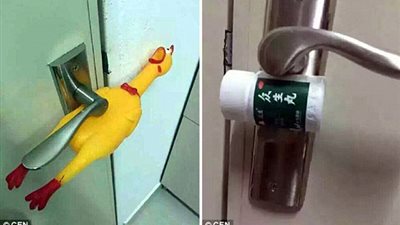 بالصور.. أغرب الأساليب التي ابتكرها الطلاب لحماية غرفهم من السرقة