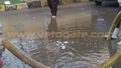 بالصور.. صرف مياه الأمطار من شوارع القليوبية
