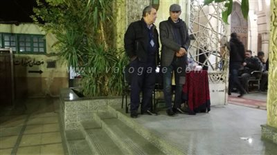 أبوعيطة وقلاش أول حضور عزاء ماجدة خضر بمسجد أسد بن الفرات | صور