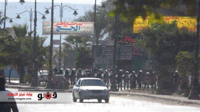 بالصور.. كردون أمني أمام مسجد حمزة بالسويس