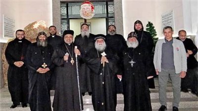 مطران كاثوليك الأقصر يستقبل رئيس دير الأنبا باخوميوس