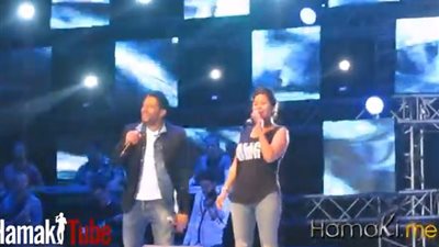 بالفيديو.. شيرين عبدالوهاب تُشارك حماقى غناء 