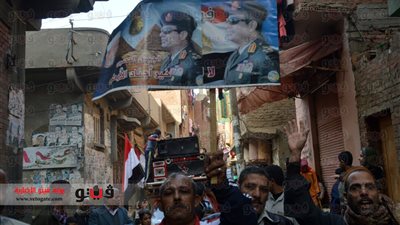 بالصور.. مسيرات لتأييد الشرطة بالمنوفية للرد على تفجيرات القاهرة