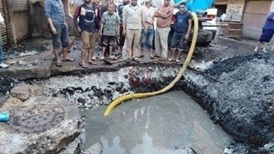 إصلاح خط المياه الرئيسي بعد انقطاع استمر 9 ساعات بالمحلة