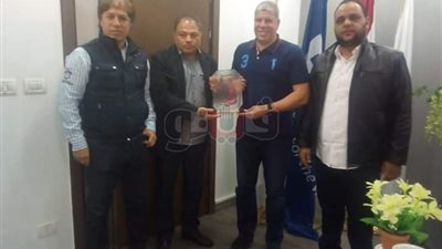 شوبير وسويلم يستقبلان رئيس بعثة أهلي بني غازي الليبي