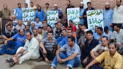 عمال تعبئة الغاز ببسندلة بالدقهلية يعلقون إضرابهم لمدة أسبوع