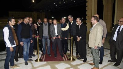 عمرو السعيد يفتتح حمام سباحة صيد أكتوبر بعد تطويره (صور)