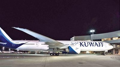 تحويل الرحلات الجوية بمطار الكويت نظرا لسوء الأحوال الجوية