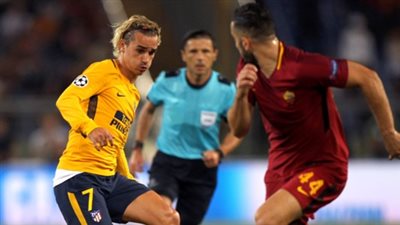 أتلتيكو مدريد يفوز بثنائية على روما بدوري الأبطال (فيديو)