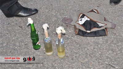 بالصور.. ضبط زجاجات مولوتوف بحوزة «إرهابيين» في بورسعيد