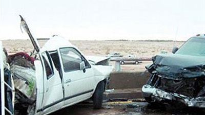 إصابة شخصين فى حادث تصادم بالوادى الجديد