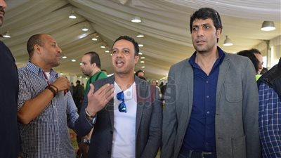 الشيشيني وطارق مصطفى يدعمان حمادة أنور في انتخابات الزمالك (صور)