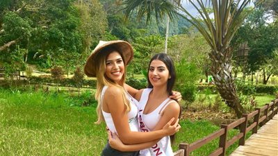 ملكة جمال مصر تشارك ملكات العالم نشاط الزراعة في الفلبين (صور)