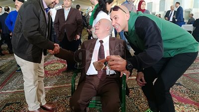 جلال إبراهيم يدعم نجله في انتخابات الزمالك (صور)