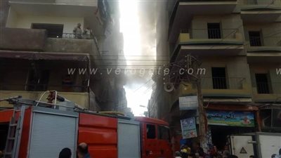 النيران تلتهم شقة سكنية أمام المدينة الجامعية بطنطا | صور