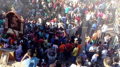 آلاف الأقباط يحيون ذكرى تكريس الشهيد مار جرجس بالأقصر