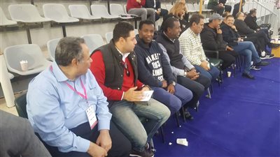 ربيع ياسين وعبد الستار صبري بمدرجات برج العرب لدعم المنتخب الأوليمبي