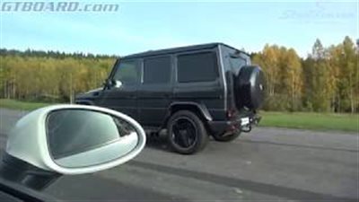 مرسيدس تستخدم G63 AMG في سباق تسارع (فيديو)