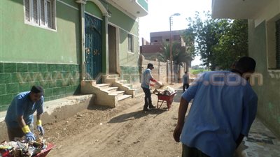 بالصور.. حملات نظافة على قرى مركز إطسا بالفيوم