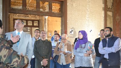 مساعد وزير الآثار للشئون الهندسية يتفقد قصر البارون