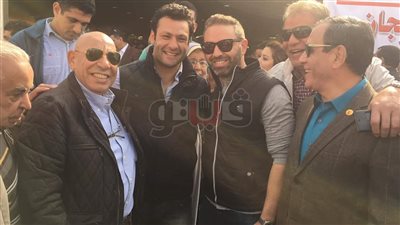 حازم إمام يعلن دعمه لقائمة أحمد سليمان (صور)