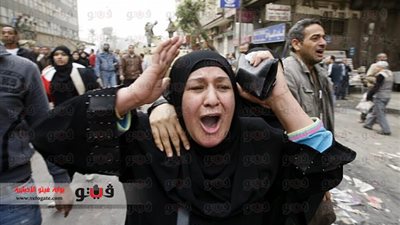 احتراق سيارة ملاكي في احتفالات الثورة بالدقهلية