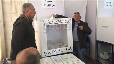 عبدالله جورج يدلي بصوته في انتخابات الزمالك