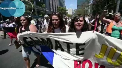 بالفيديو.. احتجاجات في أستراليا قبل قمة الـ20