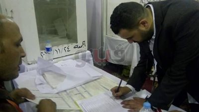 شريف منير حسن يدلي بصوته في انتخابات الزمالك