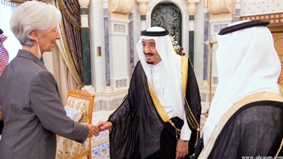 ملك السعودية يستقبل مدير صندوق النقد الدولى بالرياض