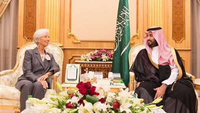 الأمير محمد بن سلمان يجتمع بمدير صندوق النقد الدولى بالرياض