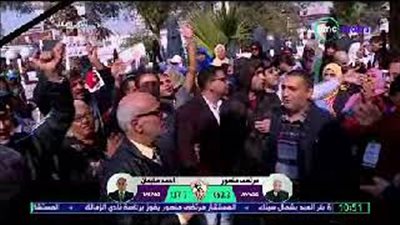 زغاريد احتفالًا بفوز مرتضى منصور برئاسة الزمالك (فيديو)