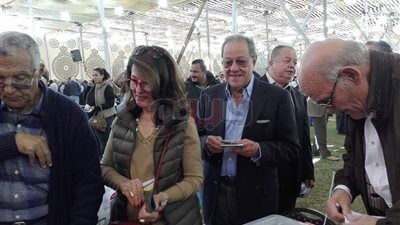 منير فخري عبدالنور يدلي بصوته في انتخابات نادي الجزيرة (صور)