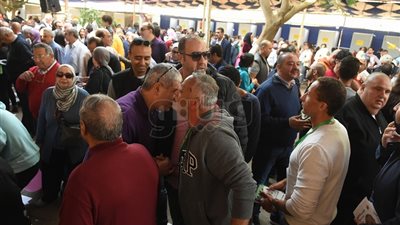 سامي عنان وشوبير يدليان بصوتيهما في انتخابات الصيد (صور)