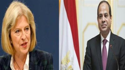 تفاصيل مكالمة رئيسة وزراء بريطانيا للسيسي في عزاء شهداء الروضة