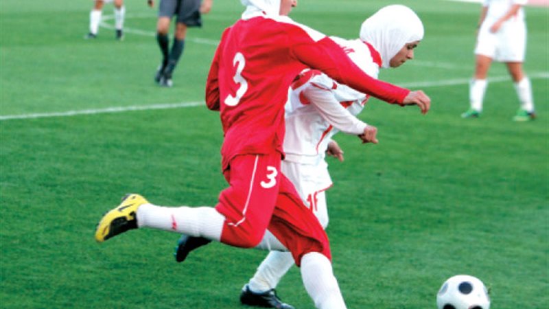 جانب من مباراة كرة