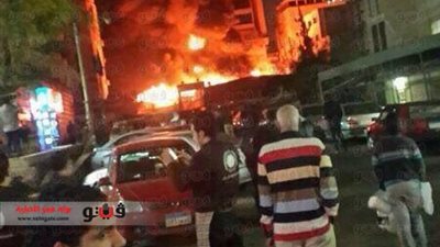 شهود عيان: إطلاق ألعاب نارية وراء حريق «السراج مول»