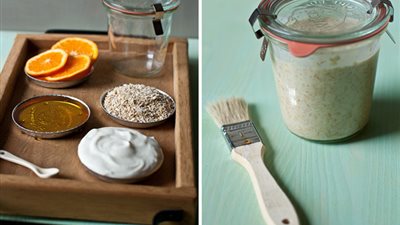 أقنعة «اللوز والبرتقال» لإزالة المكياج وتغذية البشرة