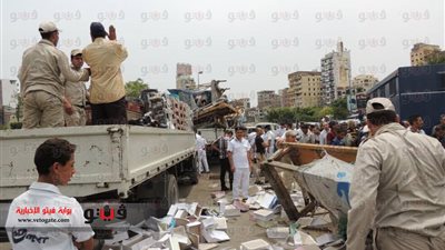 بالصور.. حملة أزالة للإشغالات والمواقف العشوائية بمحطة مصر بالإسكندرية