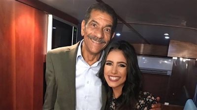 ولاء الشريف وسيد رجب في كواليس تصوير «أبو العروسة»