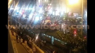 بالصور.. تصادم «ترامين» بالإسكندرية