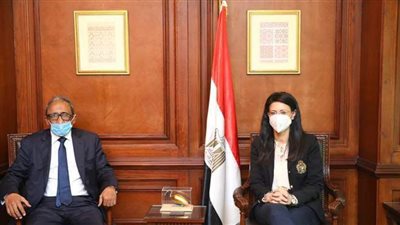 وزيرة التعاون الدولي تلتقى السفير محمدي أحمد الأمين العام الجديد لمجلس الوحدة الاقتصادية العربية