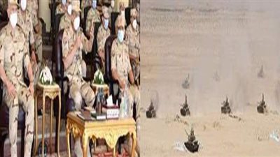 وزير الدفاع يشهد المرحلة الرئيسية للمناورة  