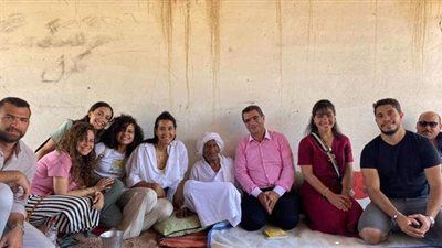 فريق مركز هوية مصر بالجامعة الألمانية يتفقد أماكن إطلاق الهوية البصرية لجنوب سيناء