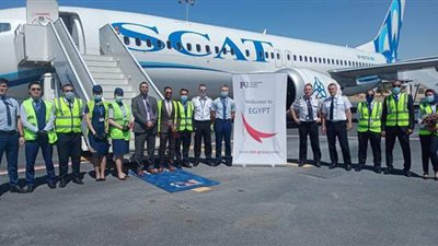مطار مرسى مطروح يستقبل أولى الرحلات الجوية لشركة «SCAT»