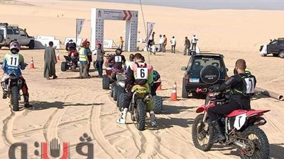 بمشاركة 15 متسابقا.. انطلاق رالي الدراجات النارية بوادي الريان في الفيوم | فيديو وصور