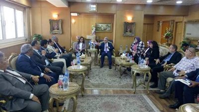 محافظ دمياط تستقبل وفد لجنة الإدارة المحلية بمجلس النواب
