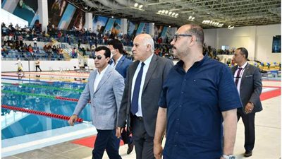 وزير الرياضة ونظيره الفلسطيني يشهدان فعاليات كأس الفراعنة للجمباز