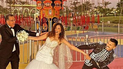 حسن أبو الروس يحتفل بزفافه في الملاهي