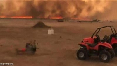 البرق يحرق 10 آلاف فدان من غابات ولاية يوتا الأمريكية